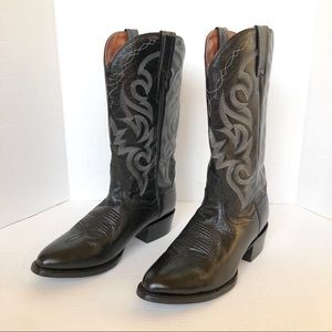 Dan Post Black Men’s Milwaukee Western Boots Sz 8D